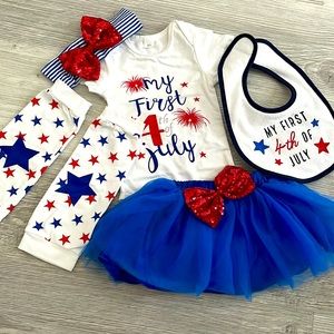 NEW- my first Fourth of July tutu set